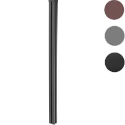 WPC-Pfosten Savoie-WPC-Zaun, Pfeiler Pfahl, Stecksystem 1,88m ~ anthrazit ^ MCW Outlet