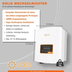 3000W Solaranlage Photovoltaik - bifaziale Solarmodule ^ JA-Solar, Sofar Discount