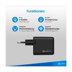 Universal 38W Powercharger USB Typ C, Black ^ XLAYER New