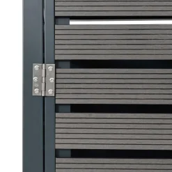 MCW XL 2er-/4er-Mülltonnenverkleidung -K14, Mülltonnenbox, 119x140x102cm WPC Metall 86kg ~ anthrazit Clearance