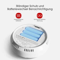 Inkovideo X-Sense CO03D-W RF-Vernetzter Kohlenmonoxid CO-Melder Hot