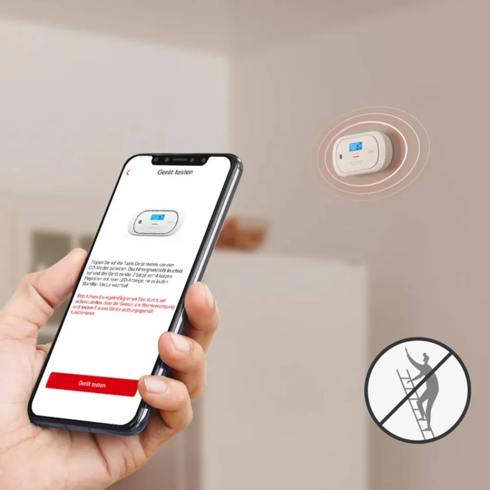 X-Sense XC01-M intelligenter vernetzter RF-Funk-Kohlenmonoxid Melder mit LCD-Anzeige ^ Inkovideo New