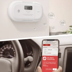 Inkovideo X-Sense XC04-WX Intelligenter WLAN-Kohlenmonoxidmelder mit LCD-Anzeige Clearance