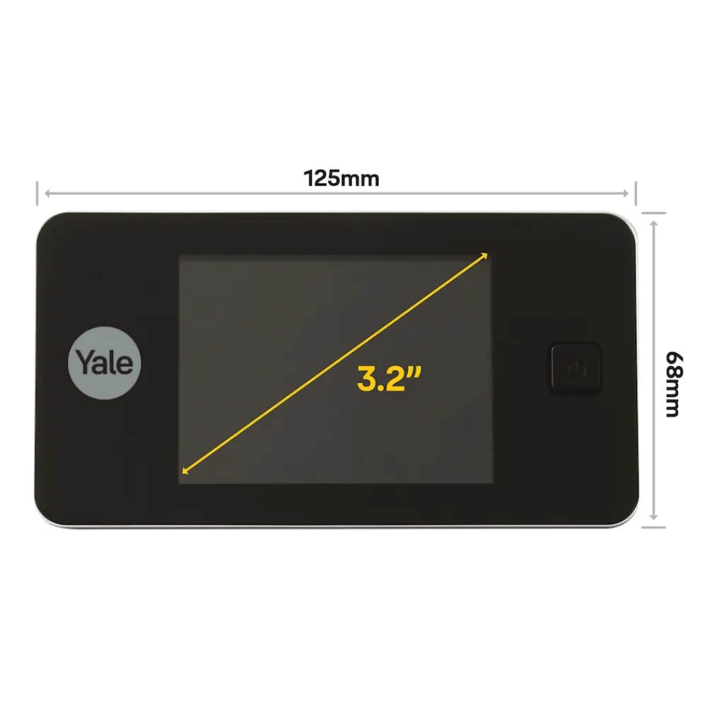 Yale Digital Door Spy DDV 500, 3,2" Display (Weiß) Clearance