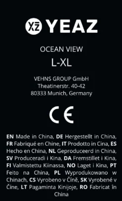 YEAZ Schnorchelmaske Gr. L-XL OCEAN VIEW Clearance