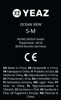 YEAZ Schnorchelmaske Gr. S-M OCEAN VIEW