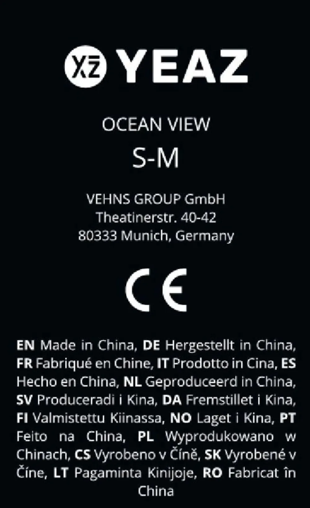 YEAZ Schnorchelmaske Gr. S-M OCEAN VIEW