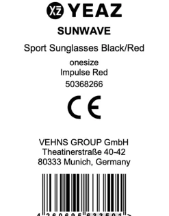 Sport-Sonnenbrille Black/Red SUNWAVE ^ YEAZ Sale