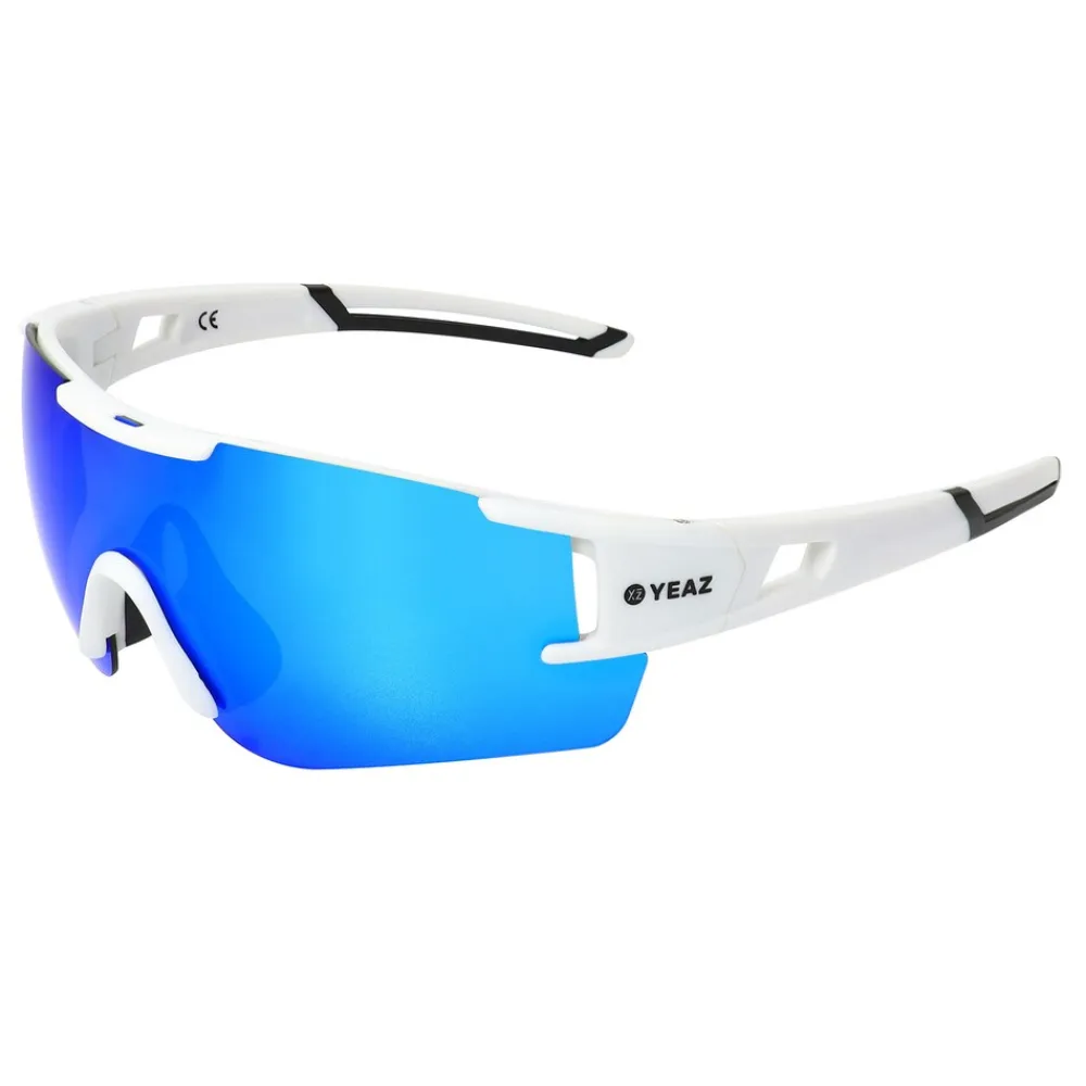 Sport-Sonnenbrille Bright White/Blue SUNBLOW ^ YEAZ Best