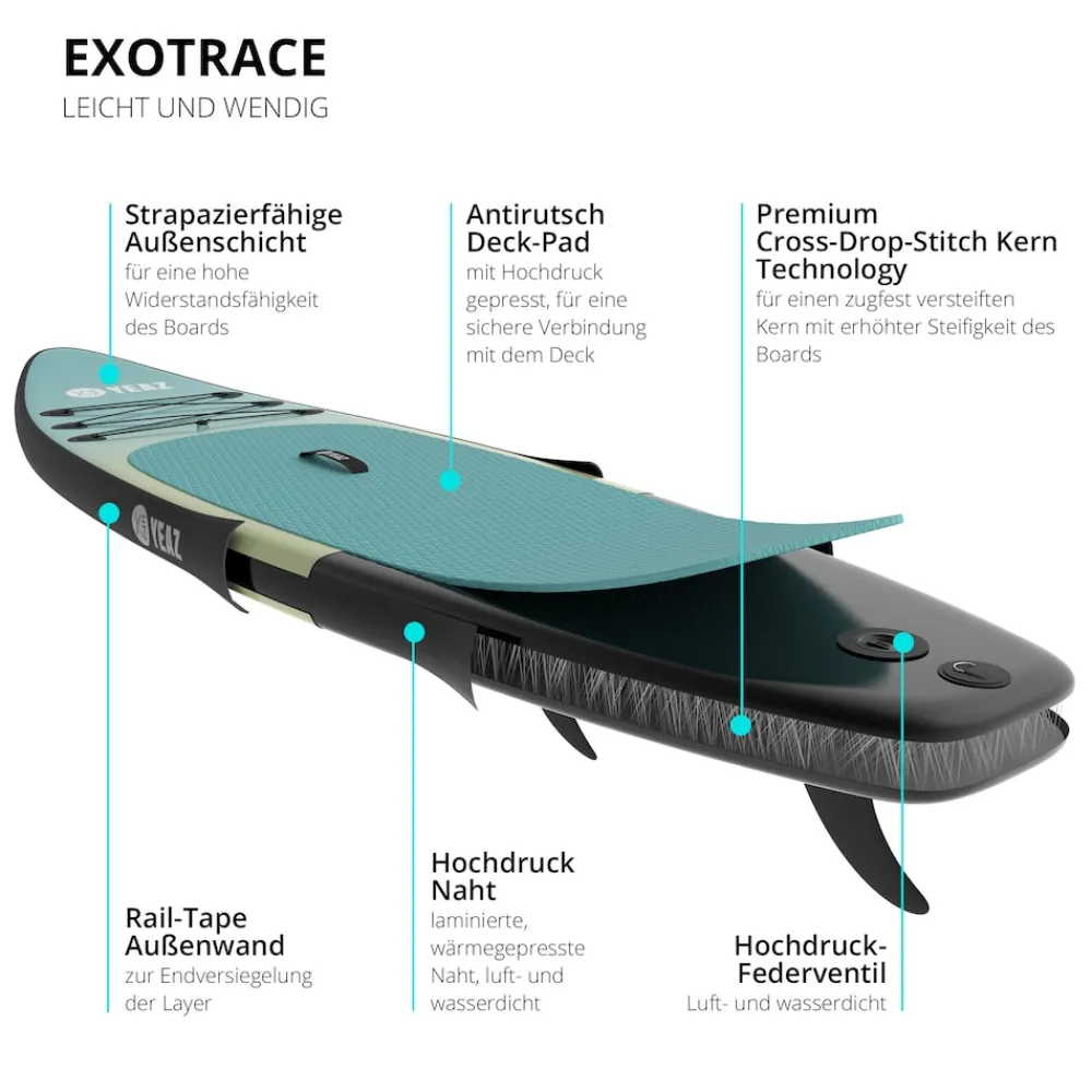 SUP Board LE CLUB - EXOTRACE - ^ YEAZ New