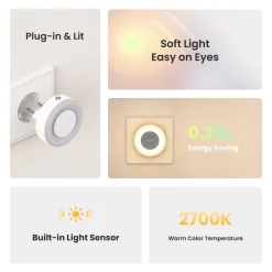 YEELIGHT Plug-in Light Sensor Nightlight Lite Plug-in Lichtsensor-Nachtlicht Lite Typ C Discount