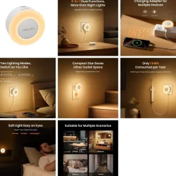 YEELIGHT USB Charger with Nightlight Function - Jelly 4 Plus USB-Ladegerät mit Nachtlichtfunktion