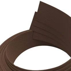Sichtschutzstreifen RILLE VIERTEL Set Sichtschutz für Doppelstabzäune Braun 2,55m ^ zaun|zu® Outlet
