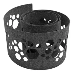 Sichtschutzstreifen Design Vlies Dekor Hexagon Einzelstreifen 2,55m ^ zaun|zu®