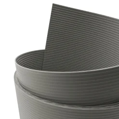 Sichtschutzstreifen Rille PP für Doppelstabmatten UV-beständiger Sichtschutz Steingrau 2,55m ^ zaun|zu® Sale