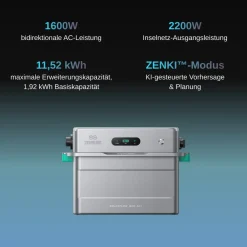 Zendure SolarFlow 1600AC+ & AB2000L 3,84kWh Solarspeicher 0% MwSt Online