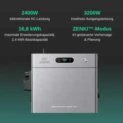 Zendure SolarFlow 2400 AC+,Speicher für Balkonkraftwerk,2,4 kWh Online