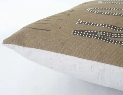 Zierkissen London, Sofakissen Deko-Kissen mit Füllung, braun Glitzersteine 45x45cm ^ MCW Clearance