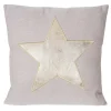 Zierkissen Stern, Sofakissen Deko-Kissen mit Füllung, Glanz-Effekt 45x45cm ^ MCW New