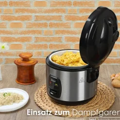 Zilan Reiskocher 500W 1.5L Warmhalte- und Abschaltfunktion Edelstahl Sale