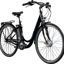 Zündapp Green 2.7 E Bike Damenfahrrad 28 Zoll 150 - 175 cm mit 3 Gang Nabenschaltung Rücktritt Pedelec Hollandrad Citybike Nabenmotor grau Clearance