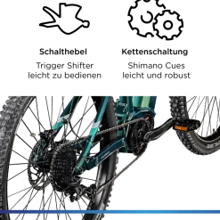 X1000 E Bike Mountainbike Fully 29 Zoll 10 Gänge Pedelec Herren 165 - 190 cm Elektrofahrrad 730Wh ^ Zündapp