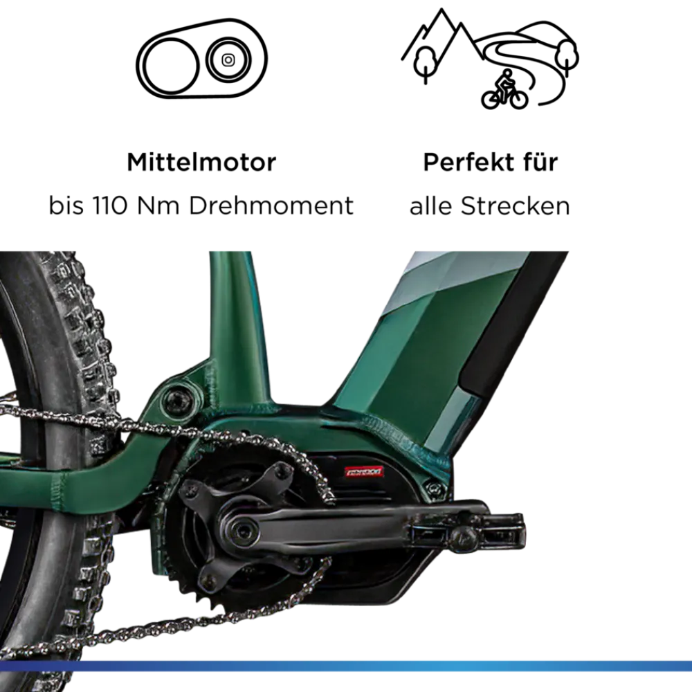 X1000 E Bike Mountainbike Fully 29 Zoll 10 Gänge Pedelec Herren 165 - 190 cm Elektrofahrrad 730Wh ^ Zündapp