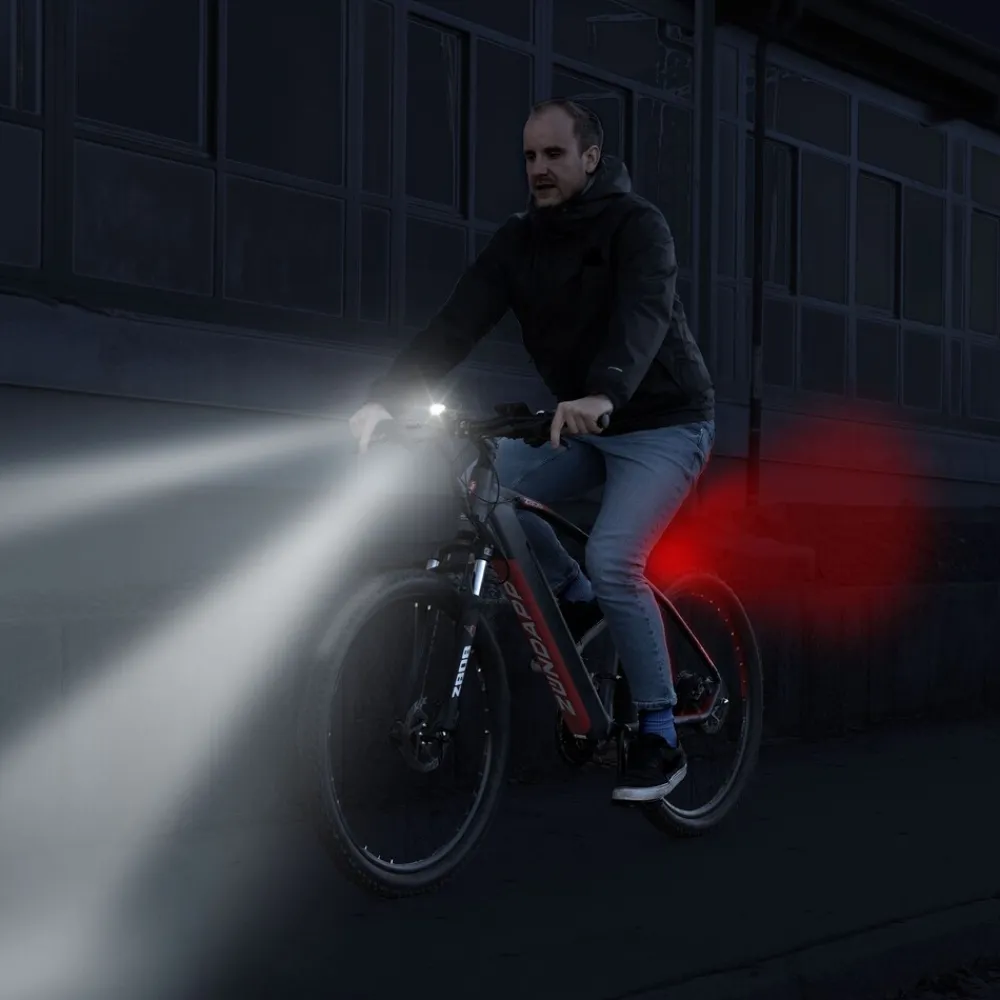 ZA.K.15 LED Beleuchtungsset StVZO Fahrradlicht Fahrrad Lampe Set Beleuchtung Fahrrad Akku Lampenset ^ Zündapp Best