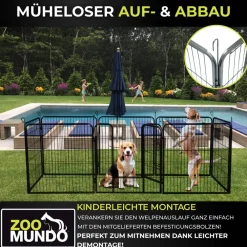 zoomundo Welpenauslauf / Freilaufgehege 8-Eck - XL Outlet