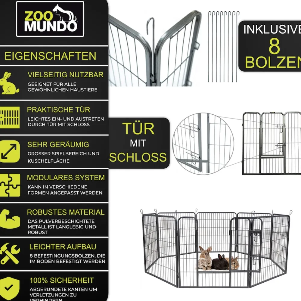 zoomundo Welpenauslauf / Freilaufgehege 8-Eck - XL Outlet