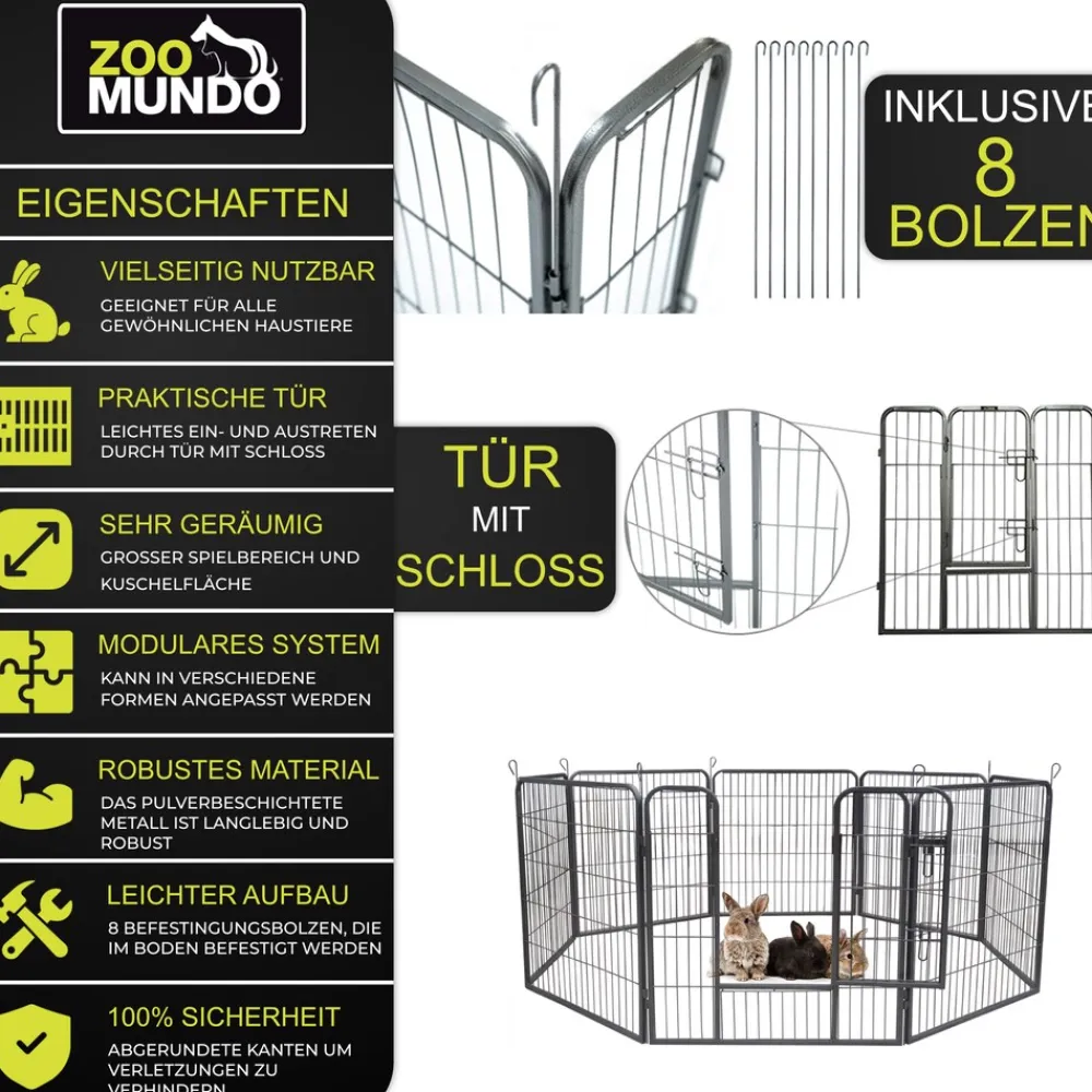 zoomundo Welpenauslauf / Freilaufgehege 8-Eck - XL Outlet